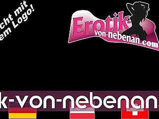 German teen slut publicly pisses into handbag