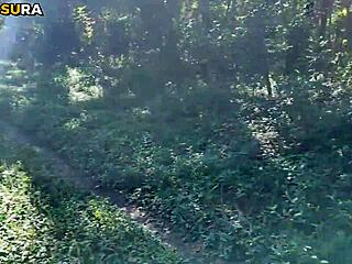 Blonde Teen Alone In Woods, What Would You Do? Anal Doggystyle With Monster Cock