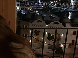 Outdoor Fucking On The Balcony Of A Skinny Slut