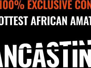 real busty ebony teen 18+ cutie interviewed at rough interracial casting