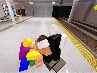 Roblox Girl Fucked By Three Noobs In Group Threesome With Deepthroat And Cumshot