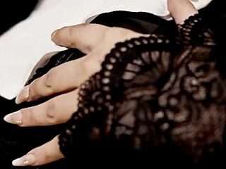 Freirinha Madalena says, Look at my pierced nipples in stockings during this beautiful photo shoot with a big black cock.