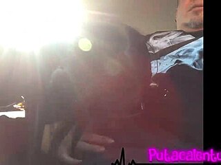 Tattooed girl in hot casting! Kisses and blowjob in car to hotel!