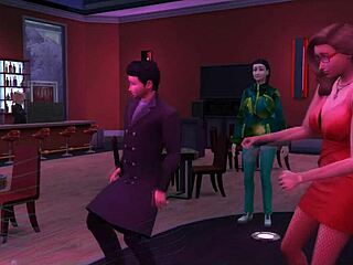 In Sims 4, this cuckolding story episode 3 shows the boyfriend watching his wife with husband and old friend. 😏