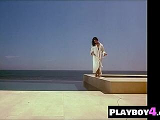 Big Tits Asian Babe Morena Corwin Strips Naked!