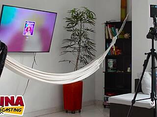 Mia Smith, Tattooed Colombian Slut, Does First Porn Casting Blowjob!