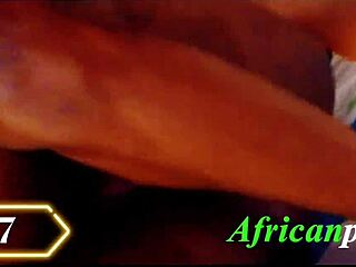 Ebony woman gets fucked hard by big black cock in homemade scene.