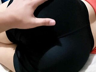 i meeted the new latina milf at gym in mini shorts