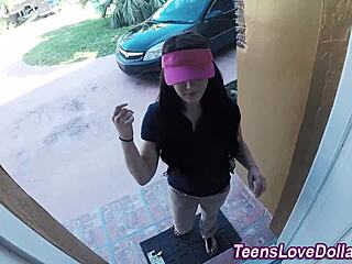 real amateur teen receives hardcore facial in high definition