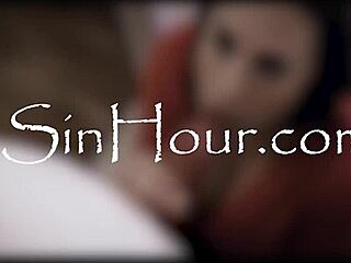 busty caretaker catches guy masturbating on sofa