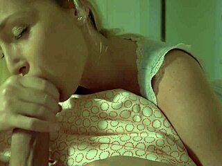 Blonde Milf Gives POV Blowjob on Big Morning Cock with Deep Sucking