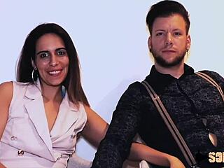 joy belle brune, the sexy french milf with small waist, wants anal sex