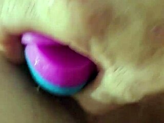 Rainbow Dildo Anal Gaping