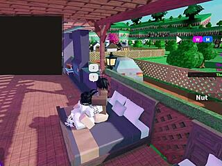 Threesome with two bunnies and one bull in interracial action