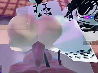 Threesome with two bunnies and one bull in interracial action