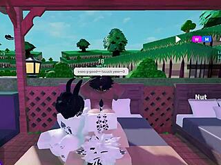 Threesome with two bunnies and one bull in interracial action