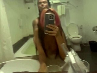 Myanmar Couple's Steamy Bathroom Creampie Session