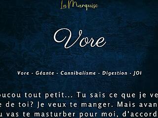 French giantess guides you in Vore audio porn