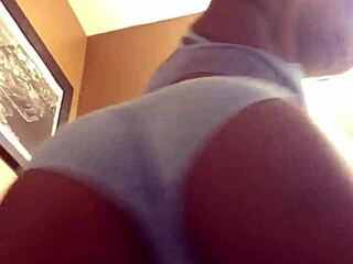 Big Pussy Spreading In Thong Close