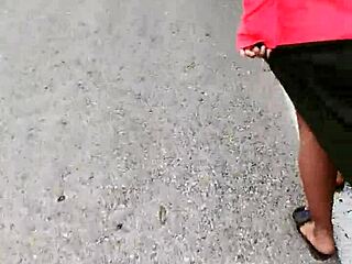Slut Shows Ass and Tits on Mexican Highway 😏