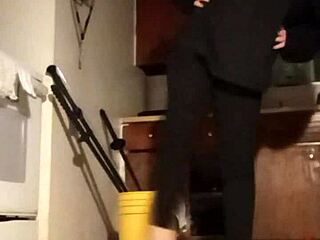 Amateur Workout Session With Music