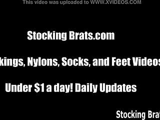 we get playful in our stockings for some fun