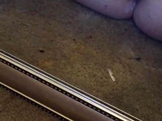 anal plug insertion and masturbating with g-spot vibrator