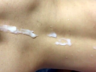 i shot my cum on my girl's back