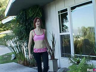 Skinny Redhead Elle Alexandra Fingers Sexy Brunette Dani Daniels Hard