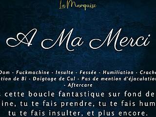 French femdom gives jerk off instructions