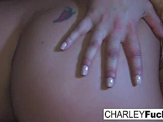 Brunette Babe Charley Chase Cums Hard All Over!