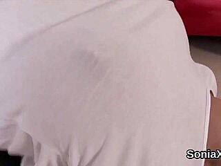 unfaithful uk milf gill ellis showcases her huge melons, wet and ready