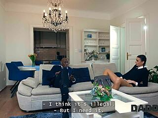 daddy4k slutty wednesday is cheating on her bf with big black cock