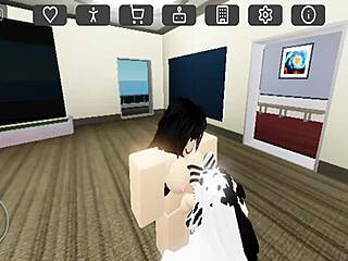 Futa girl dominates cow in provocative encounter