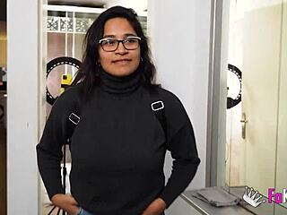 wow, busty latina lana villafuerte gets kinky in bathroom with hairy pussy action!