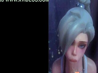 Overwatch mercy pussy and cock compilation