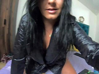 i love masturbating with dildos in long black raincoat