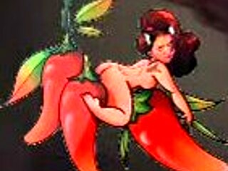 In Red Thong Moving Buttocks for Shy Ones