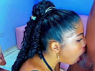 crazy train of college girls giving dirty blowjobs in turns