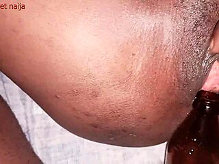 Ghana Ebony Girl Fucking Malt Bottle!
