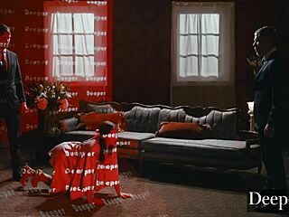 Adria Rae opens up for deepthroat and assfucking threesome