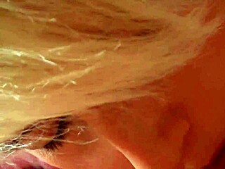 cute blonde amateur sucks cock and swallows cum