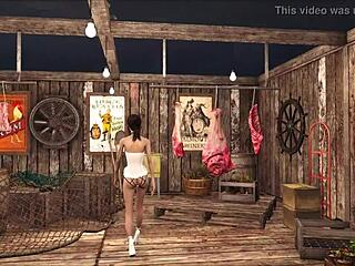 Gorgeous Amber Moore Succumbs to Uniformed Man's Deep Blowjob and Rimjob Temptation