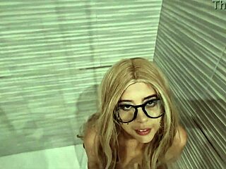 Latina teen sucked and fucked hard in the shower