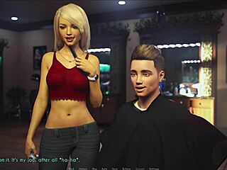 wife and stepmother explore suggestive hentai game with anime scenes