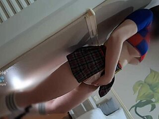 Pretty Cosplay Girl Rips Clothes In Doggystyle Fuck