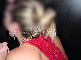 Beautiful Housewife Cuckold Wife Enjoys Group Gloryhole Fun with Old Swingers