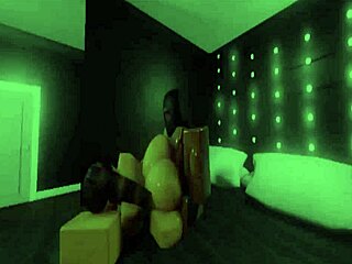 Slutting out big booty Latina in interracial scene.