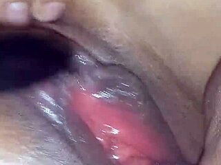 Horny latina neighbor masturbates big clit with toys to female ejaculation cumshot