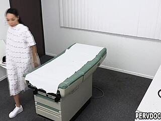 Doctor Fingers Petite Alexis Tae In Office!